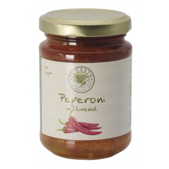 Peperoni in Olivenöl