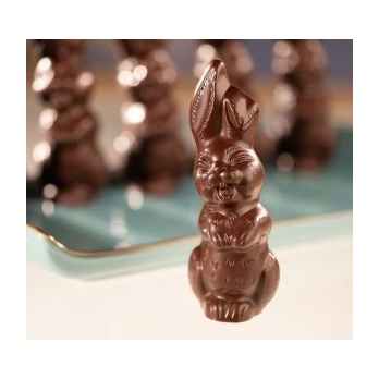 Zartbitter-Schokoladenhase vegan, 12 cm