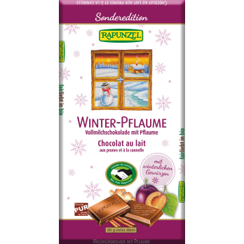 Vollmilch Schokolade HIH mit Pflaumen