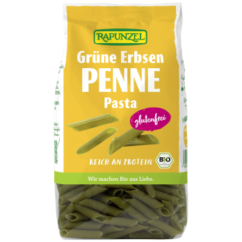 Grüne Erbsen Penne