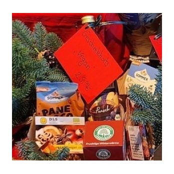 a Geschenkkorb vegan
