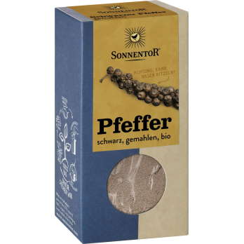 Pfeffer schwarz gemahlen Tüte